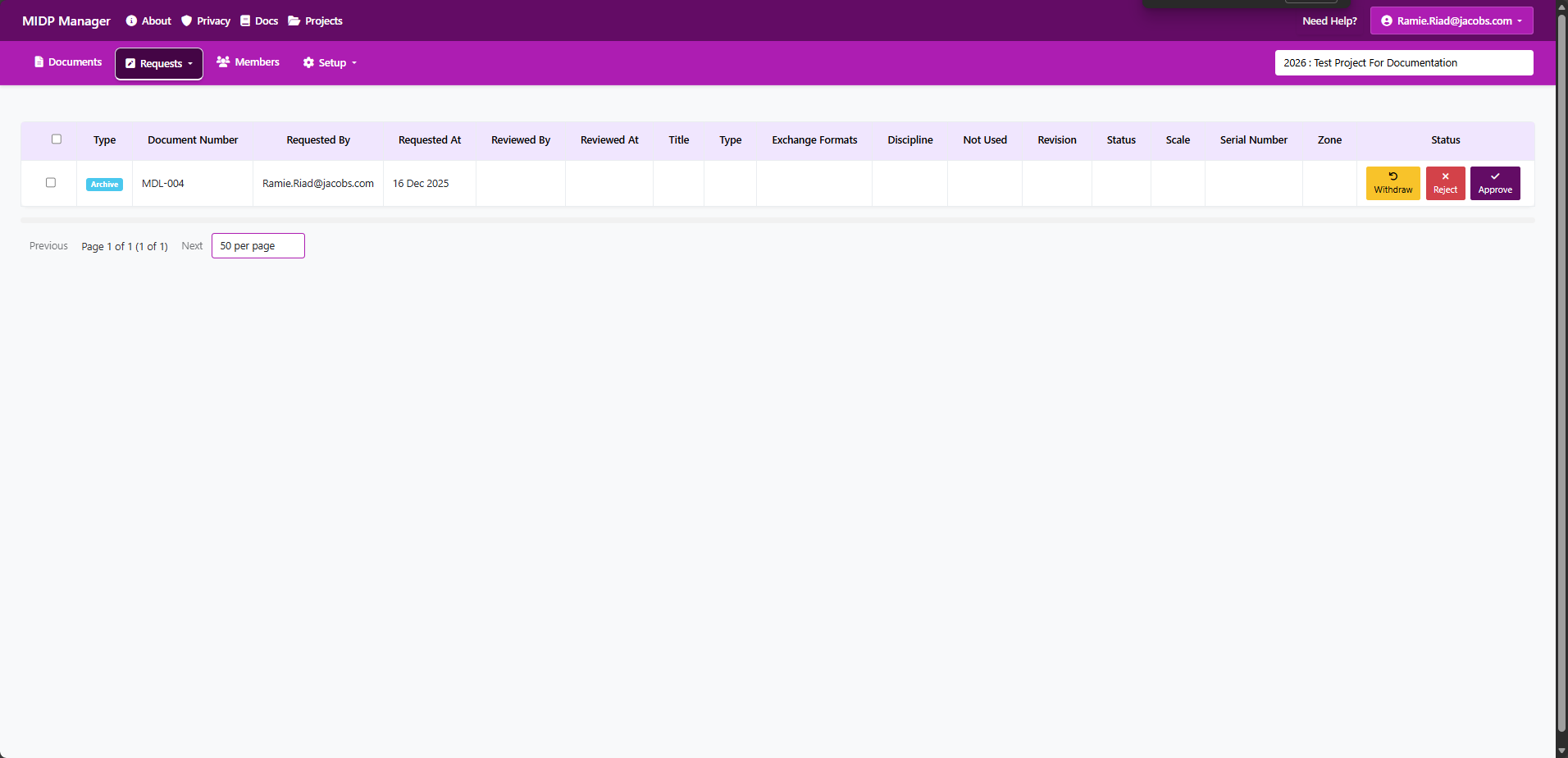 Archive confirmation modal