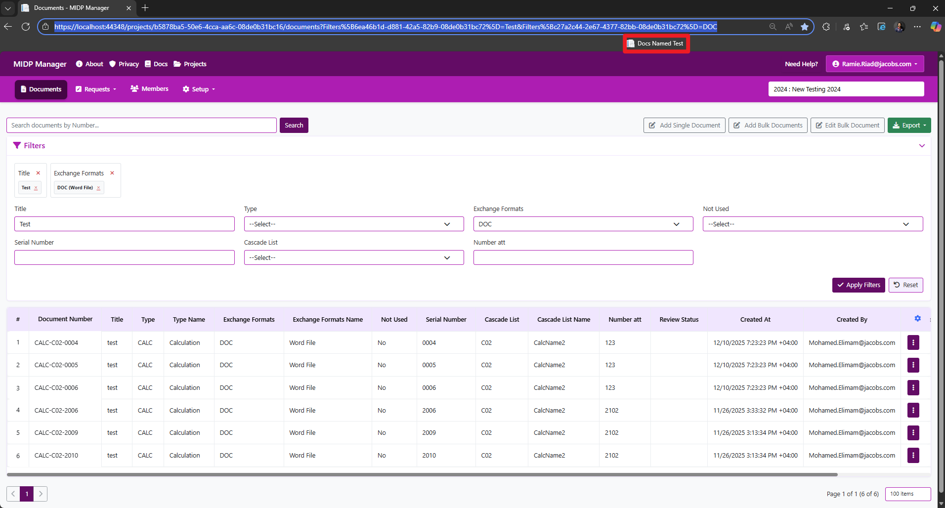 Cascading list filter showing parent-dependent options